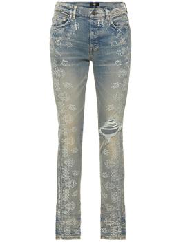 amiri牛仔裤, AMIRI | Bleached Bandana Stretch Denim Jeans商品图片 额外8.5折, 额外八五折