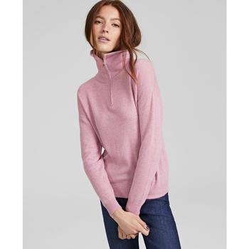 Charter Club | Women's 100% Cashmere Mock-Neck Sweater, Regular & Petite, Created for Macy's商品图片,7.5折×额外8折, 额外八折