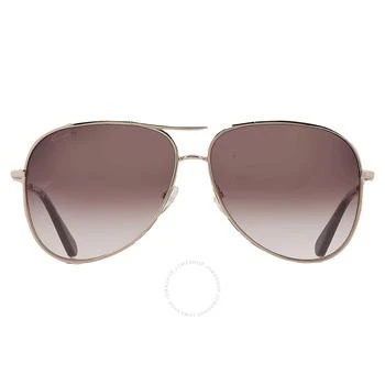 Salvatore Ferragamo | Dark Brown Gradient Pilot Ladies Sunglasses SF268S 786 62 1.8折, 满$200减$10, 满减