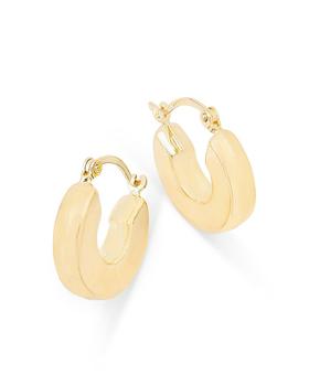 商品Bloomingdale's | Chunky Round Hoop Earrings in 14K Yellow Gold,商家Bloomingdale's,价格¥4934图片