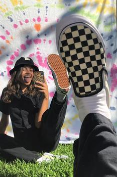 推荐Vans Checkerboard Slip-On Sneaker商品