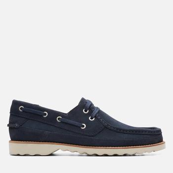 Clarks | Clarks Men's Durleigh Sail Suede Boat Shoes - Navy商品图片,4折