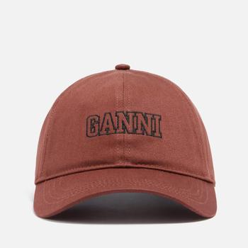 推荐Ganni Software Logo-Embroidered Organic Cotton Baseball Cap商品