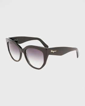 推荐Classic Logo Acetate Cat-Eye Sunglasses商品