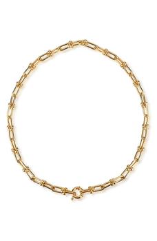 Gabi Rielle, Gabi Rielle | 14K Gold Vermeil Thick Front Clasp Necklace商品图片 5.6折