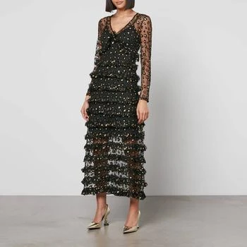 推荐Never Fully Dressed Kate Leopard Tulle Maxi Dress商品
