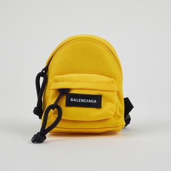 推荐Balenciaga Women's Micro Backpack Yellow Keyring商品