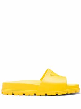 Prada | Prada Men's  Black Polyurethane Sandals商品图片,