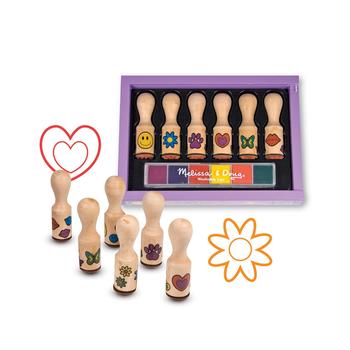 推荐手柄印章印泥套装 Melissa and Doug Toy, Happy Handle Stamp Set商品