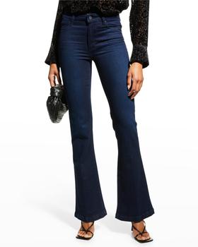 Paige是什么牌子, Paige | Genevieve Mid-Rise Flared Jeans商品图片 满$400减$100, 满减