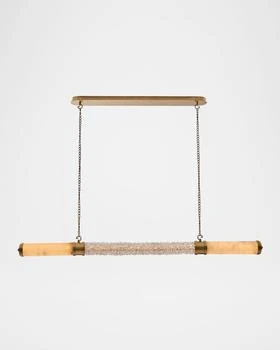 Kalco Lighting | Tubo Alabaster Pendant Island Light,商家Neiman Marcus,价格¥20402