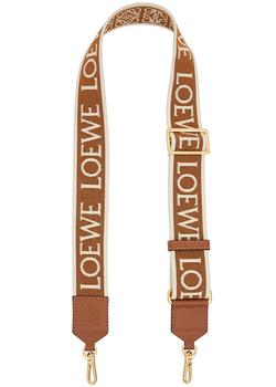 商品Brown logo-jacquard canvas bag strap,商家Harvey Nichols,价格¥3617图片