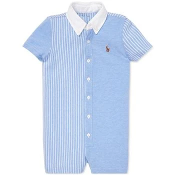 Ralph Lauren | Baby Boys Knit Oxford Cotton Shortall,商家Macy's,价格¥388