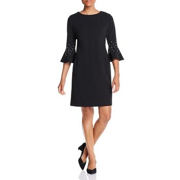 Karl Lagerfeld Paris | Karl Lagerfeld Paris Womens Embellished Bell Sleeves Mini Dress商品图片,4.5折×额外9折, 独家减免邮费, 额外九折