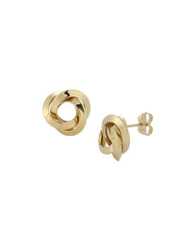 商品14K Yellow Gold Knot Stud Earring图片
