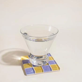 Subtle Art Studios | Glass Tile Coaster Raspberry Lemonade Taffy,商家Verishop,价格¥136