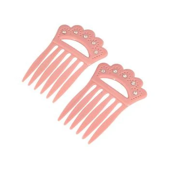 2028 | Women's Plastic with Clear Crystal Double Hair Comb,商家Macy's,价格¥165