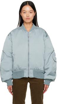 Acne Studios | Blue Insulated Bomber Jacket商品图片,