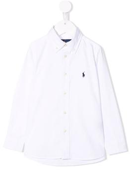 Ralph Lauren | Ralph Lauren Child Oxford Shirt In White Slim商品图片,8.3折