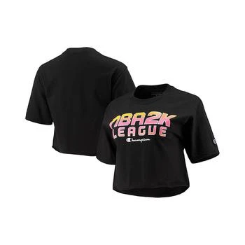 CHAMPION | Women's Black NBA 2K League Cropped T-shirt 