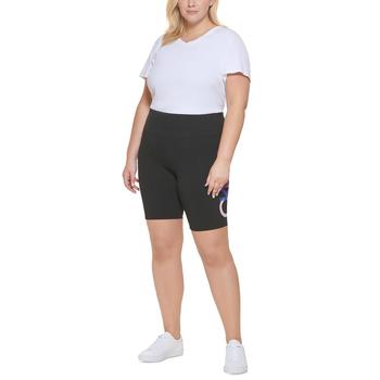 Calvin Klein | Calvin Klein Performance Womens Plus Logo Fitness Bike Short商品图片,5折, 独家减免邮费