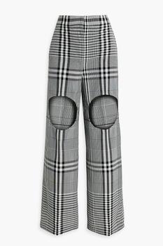 Burberry | Knit-paneled checked wool blazer商品图片,5.4折×额外7.5折, 独家减免邮费, 额外七五折