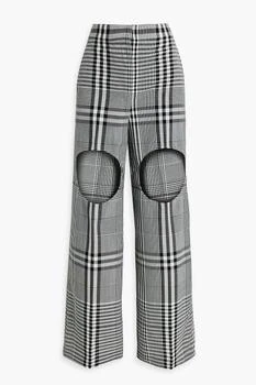 Burberry | Knit-paneled checked wool blazer 2.9折×额外7.5折, 额外七五折