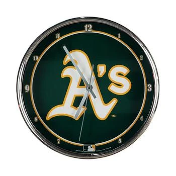 Wincraft | Oakland Athletics 12" Baseball Club Chrome Wall Clock,商家Macy's,价格¥262