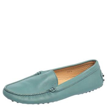 推荐Tod's Blue Leather Slip On Loafers 37.5商品