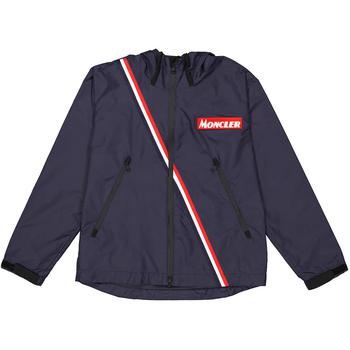 moncler男上海, Moncler | Logo Stripe Detail Jacket in Blue商品图片 5.6折