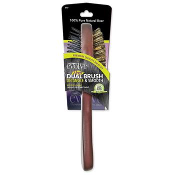 商品Evolve Boar Bristles - Oval Paddle Hair Brush, Double Sided,商家Walgreens,价格¥52图片