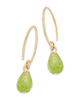 商品Bloomingdale's | Peridot Briolette Mini Sweep Drop Earrings in 14K Yellow Gold - 100% Exclusive,商家Bloomingdale's,价格¥2486图片