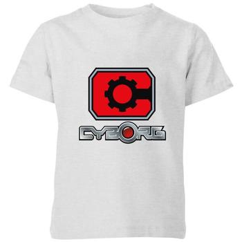 推荐Justice League Cyborg Logo Kids' T-Shirt - Grey商品