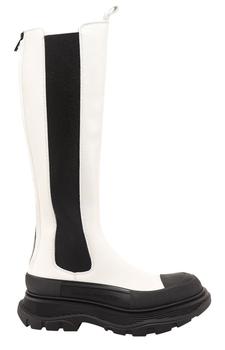 推荐Alexander McQueen Tread Slick Knee High Boots商品