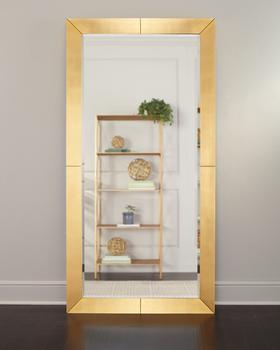 商品Ishana Gold Leaf Floor Mirror,商家Neiman Marcus,价格¥6619图片