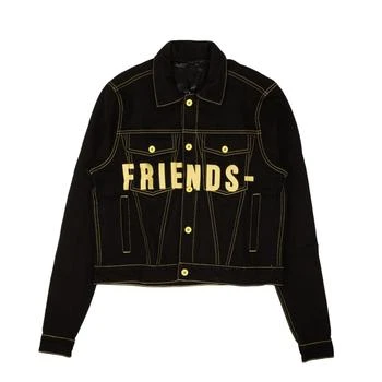 推荐Vlone Friends Denim Jacket - Black/Yellow商品