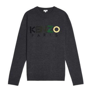 推荐Kenzo 高田贤三 男士深灰色圆领印有logo图案羊毛毛衣 F765PU2313LD-97商品