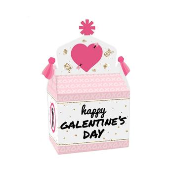 商品Big Dot of Happiness | Be My Galentine - Treat Box Party Favors - Galentine's and Valentine's Day Party Goodie Gable Boxes - Set of 12,商家Macy's,价格¥122图片
