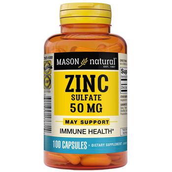 商品Mason Natural | Zinc Sulfate 50 mg Capsules,商家Walgreens,价格¥43图片