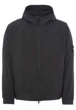 推荐Stone Island Logo Patch Zip-Up Hooded Jacket商品