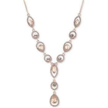Givenchy | Rose Gold-Tone Crystal Halo Lariat Necklace, 16" + 3" extender 6.9折