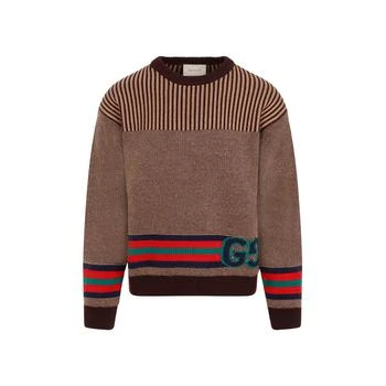 Gucci | GUCCI  WOOL PULLOVER SWEATER 6.6折