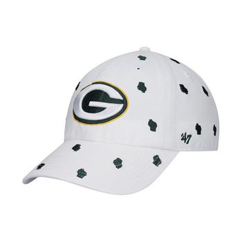 47 Brand | Women's '47 White Green Bay Packers Confetti Clean Up Adjustable Hat商品图片,
