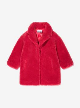 STAND STUDIO | Stand Studio Girls Faux Fur Camille Cocoon Mini Coat,商家Childsplay Clothing,价格¥585