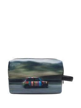 Paul Smith | Paul Smith Printed Leather Wash Bag,商家Baltini,价格¥1302