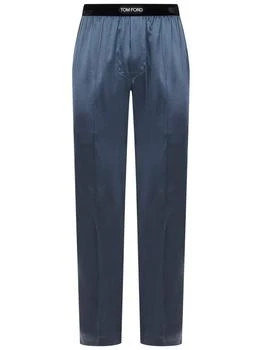 Tom Ford | Logo Waist Satin Pajama Trousers,商家Italist,价格¥3539