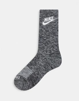 NIKE | Nike Everyday Plus Cushioned socks in black/white/grey商品图片,