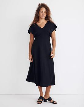 Madewell | Flutter-Sleeve Midi Dress商品图片,