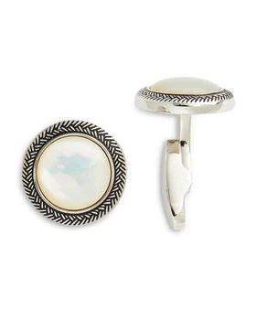 LINK UP | Antique Rim Mother Of Pearl Cufflinks,商家Bloomingdale's,价格¥698