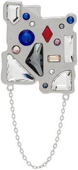 ADER error | Silver Gemma 01 Brooch,商家Ssense US,价格¥2497